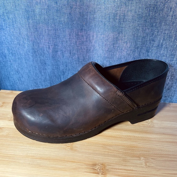 Dansko Professional Mens Clogs Shoes Oiled Leather Antique Brown Sz 45 11.5 12 main image 14